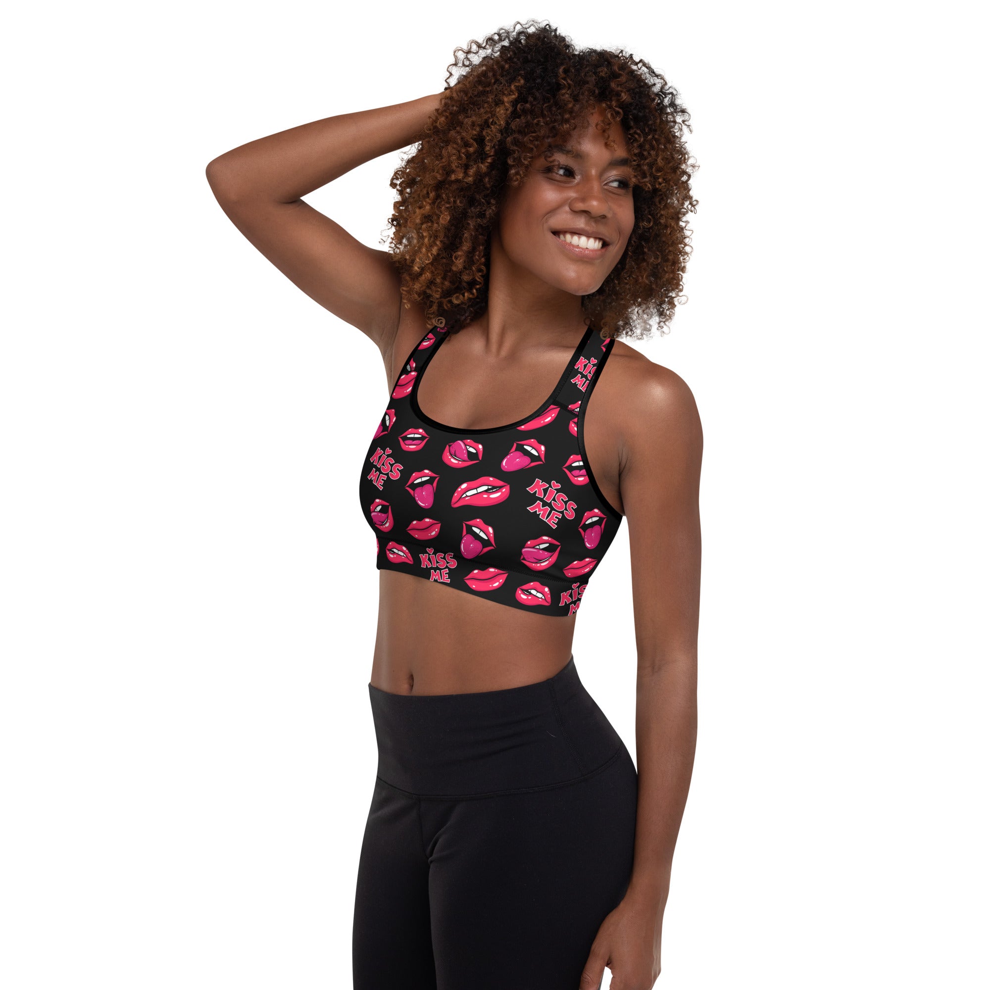 Kiss Me Valentine Sports Bra